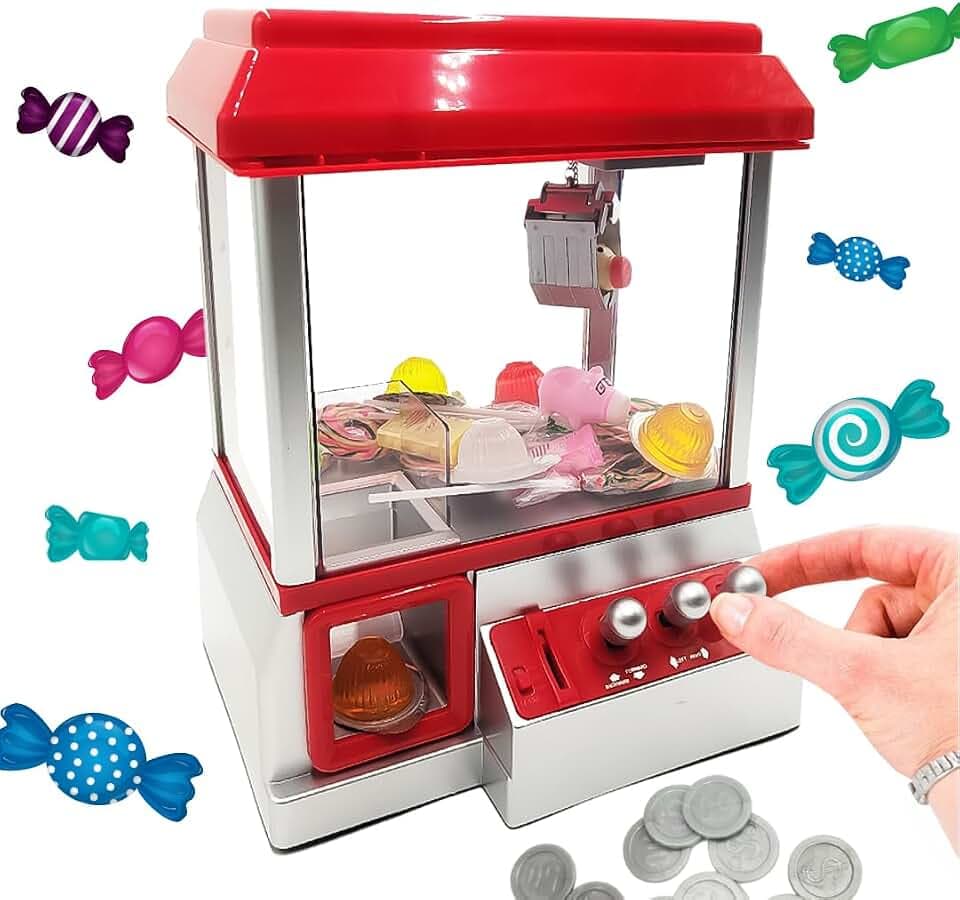 Mad Monkey Candy Grabber Süßigkeiten Greifautomat, Spielzeug Greifer Automat für Kinder und Erwachsene