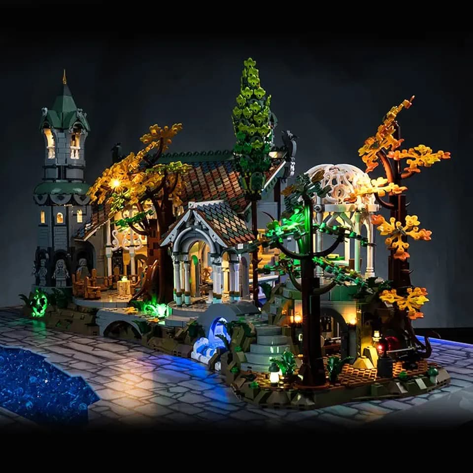 Led Licht Set Kompatibel mit Lego 10316 Rivendell (Kein Modell), Dekorationsbeleuchtungsset für Rivendell Kreatives Dekorationslicht
