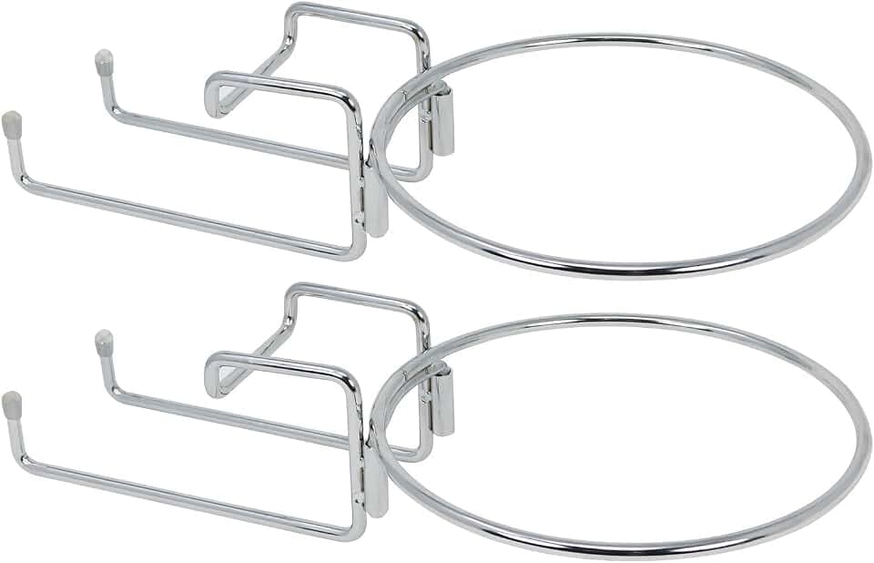 COM-FOUR® 2x Halterung für Sektkühler aus Metall, Tischhalterung für Sektkübel