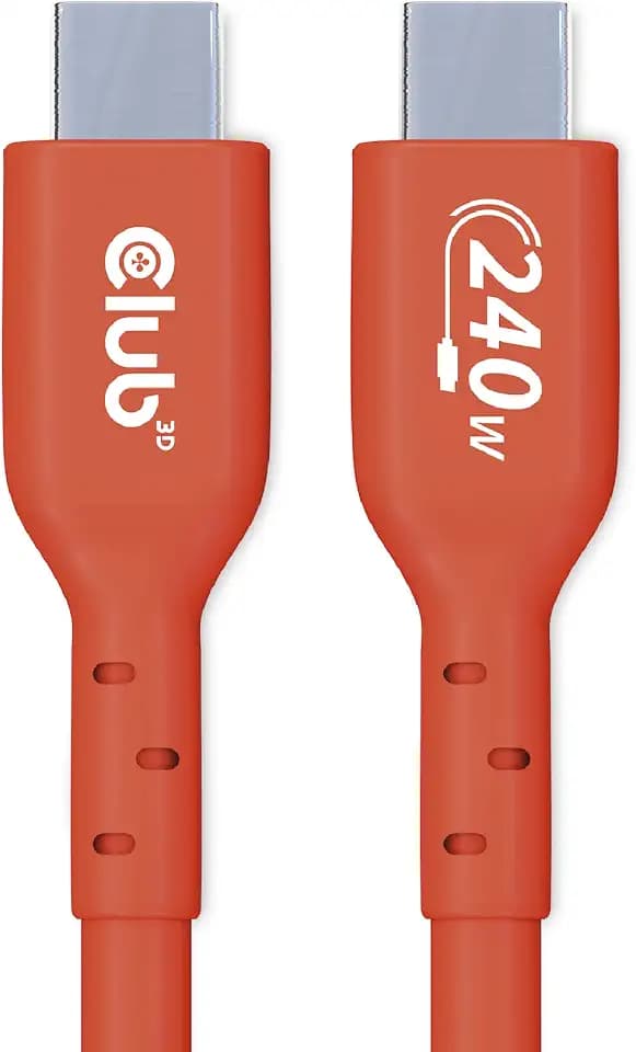 Club3D CAC-1515 USB2 Typ-C Bi-Direktionales USB-IF Zertifiziertes Kabel 480Mb, PD 240W(48V/5A) EPR St./St. 4m