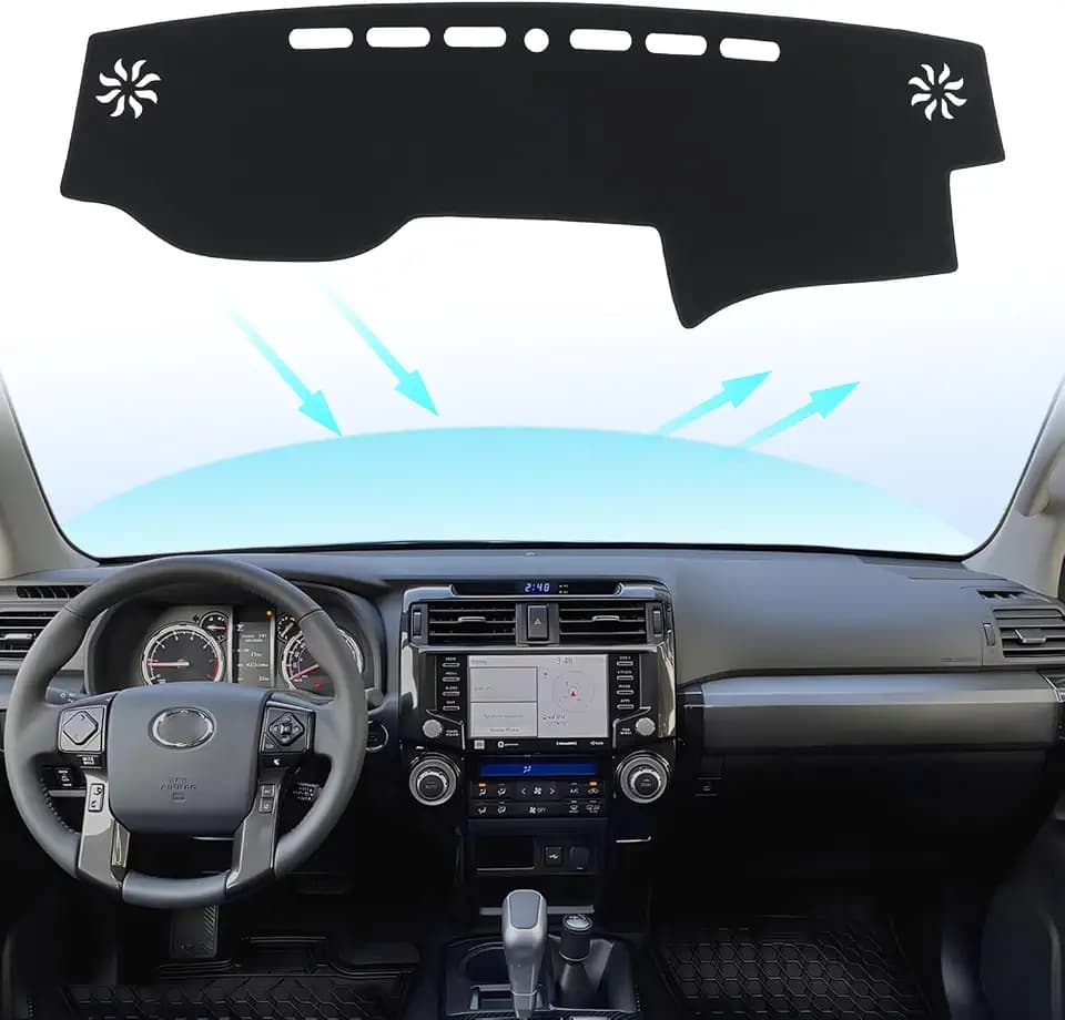Partsable Car Dash Cover Mat Compatible with Toyota 4Runner 2010-2023, Interior Dash Mat Dashboard Cover Pad Accessories for 2010-2023 2024 4Runner