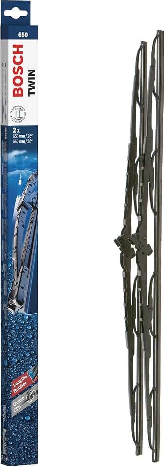 BOSCH Wischblatt 3397118320 vorne | Set mit 2 Ersatz-Scheibenwischern und vormontiertem Quick-Clip-Adapter