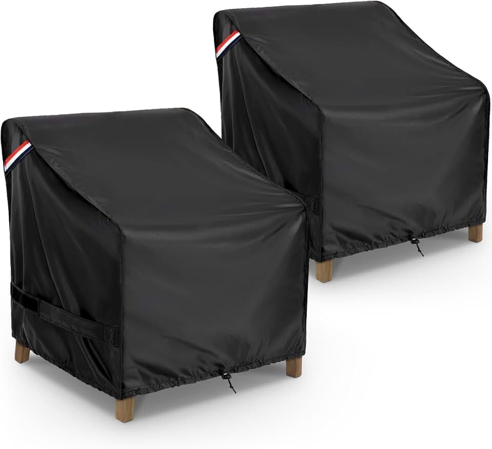 KylinLucky Outdoor Patio chair Covers 2 Pack 32 x 37 x 36 inch Waterproof