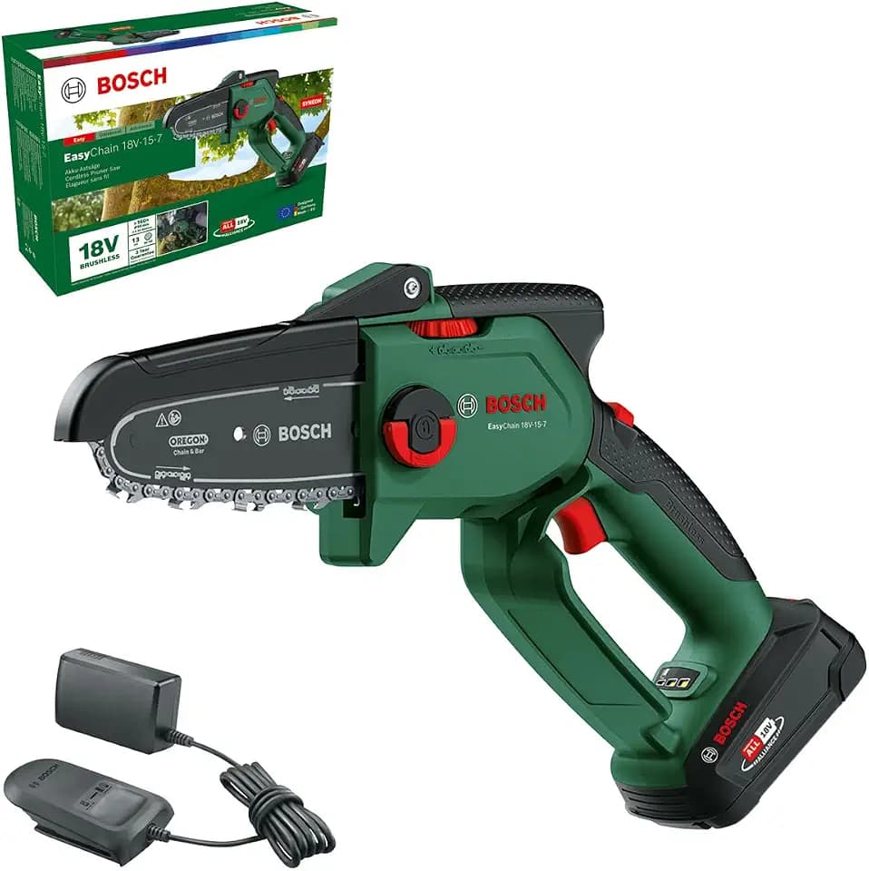 Bosch kompakte Mini Kettensäge EasyChain 18V-15-7
