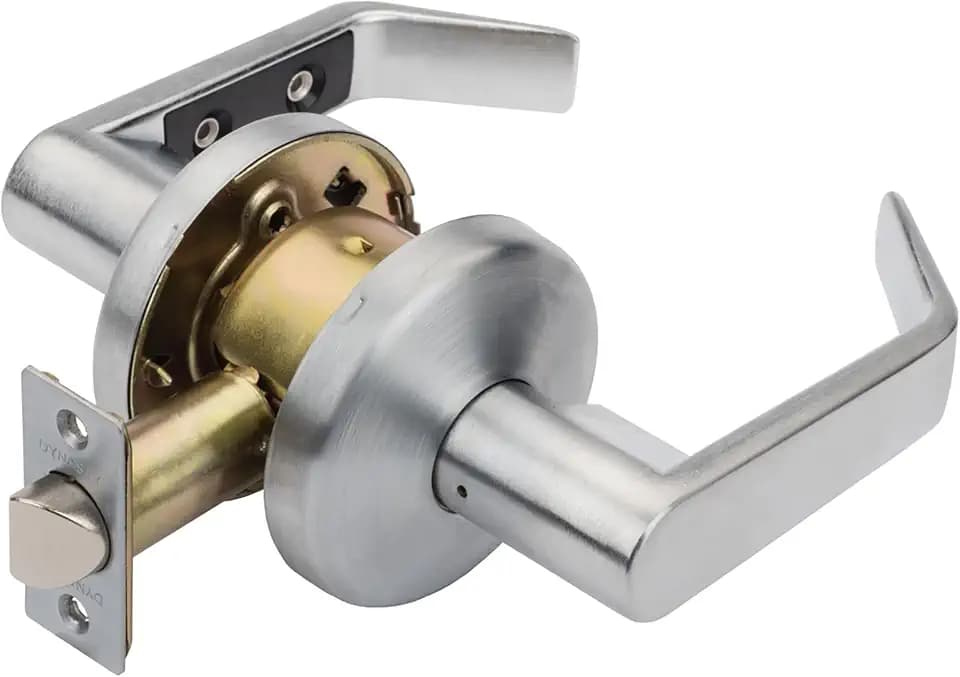 Dynasty Austin Passage Lever Set, ADA, Light Duty, Satin Chrome