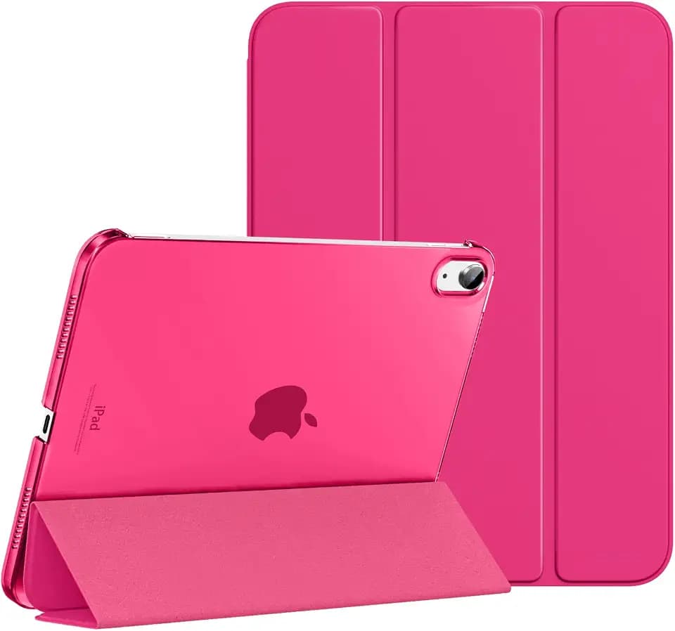 MoKo for iPad (A16) 11th Generation Case, iPad 10th Gen Case, Bright Pink