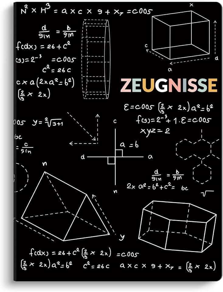 SKYDUE Zeugnismappe A4, Hochwertige Kunststoffmappe Mit 30 Hüllen, Zeugnismappe Für Zeugnisse Zu Archivieren Und Wichtige Dokumente Zu Organisieren(Schwarz)