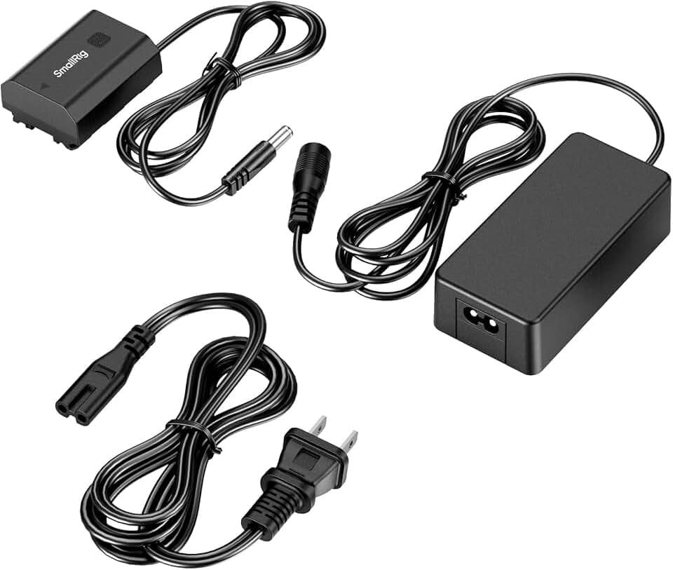 SmallRig NP-FZ100 Dummy Battery for Sony A7V A7IV, AC Power Adapter Kit