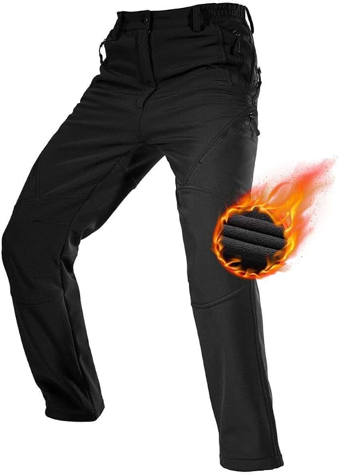 FREE SOLDIER Herren Winter wasserdichte Skihose Jagd Outdoor Hose Winddichte Thermohose Winterhose Softshellhose zum Klettern und Wandern