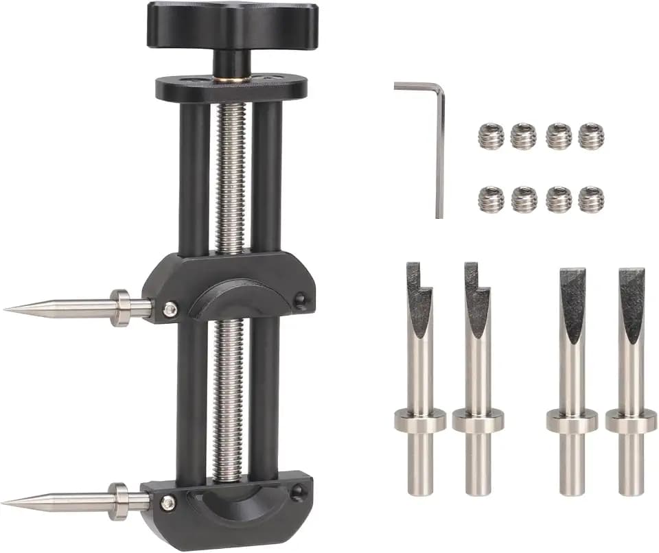 FOTGA Kamera Objektiv Öffnung Reparatur Schraubstock Werkzeugsatz mit 3 Arten von Tipps Spanner Set einstellbare Backe Öffnung 10-90mm, Metall-Objektiv-Reparatur für Ø22mm-105mm Objektiv Filter