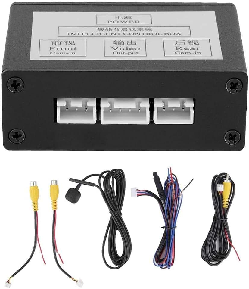 Rückfahrkamera Videoumschalter Auto Front- und Rückfahrkamera Switch Box für Smart Car Parking System Vordere Rückansicht Video Channel Control Box Converter