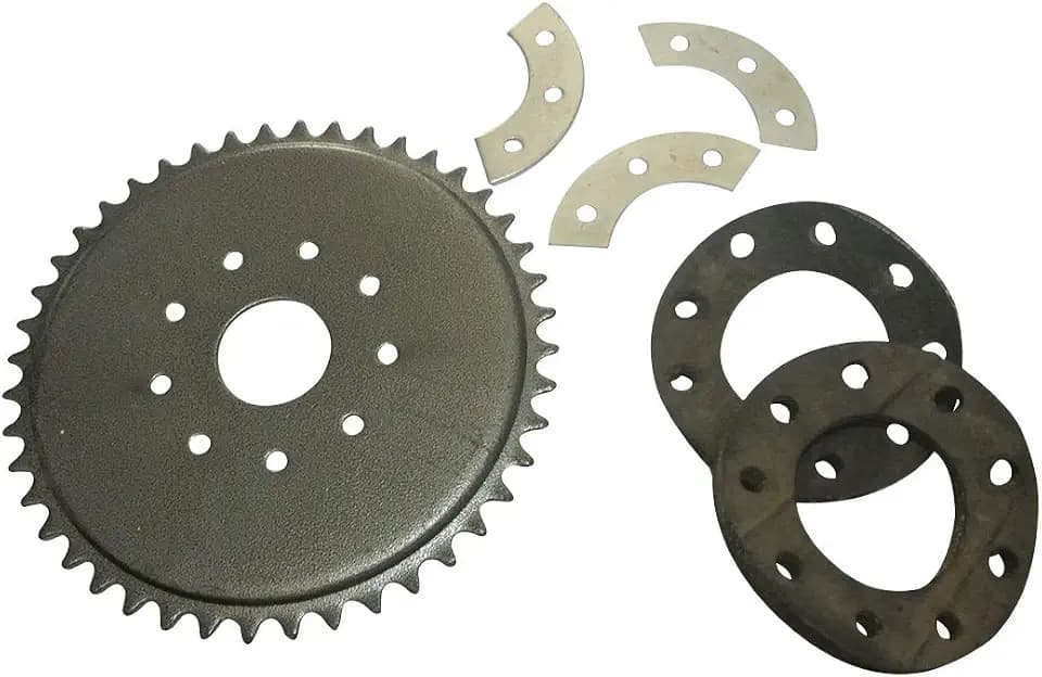 New 9 Hole Rear Sprocket Mount kit with 44T Sprocket Fit for 49cc 50cc 66cc 80cc 100cc Motorised Bicycles Bike Engine Parts