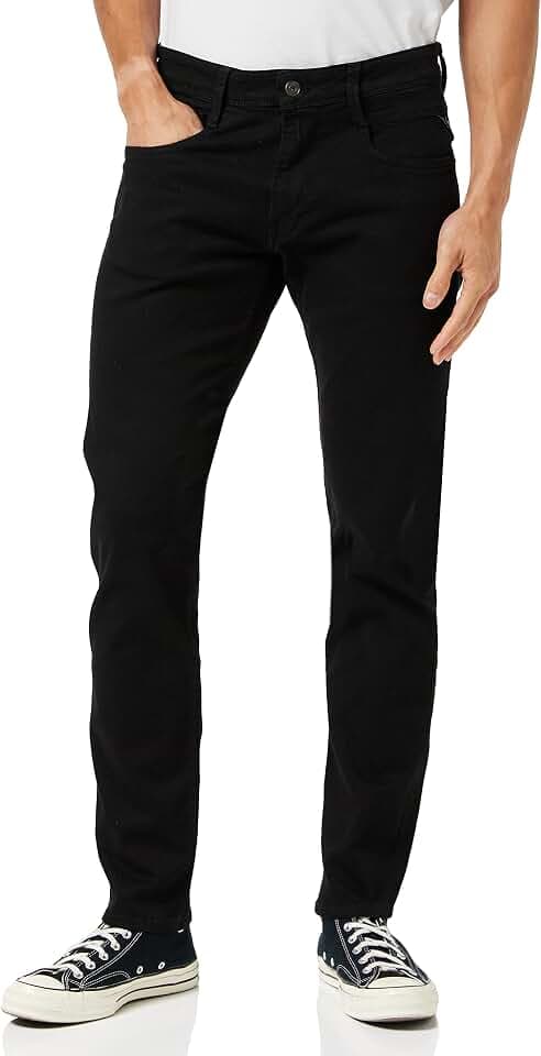 Replay Herren Jeans Anbass Slim-Fit mit Comfort Stretch
