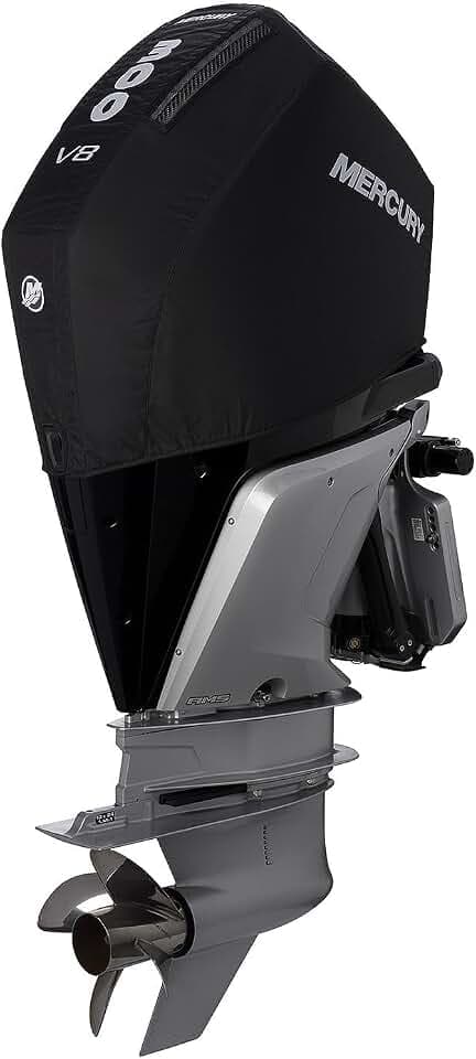 MERCURY Marine Vented Outboard Engine Splash Cover, Black or White, 40-600hp
