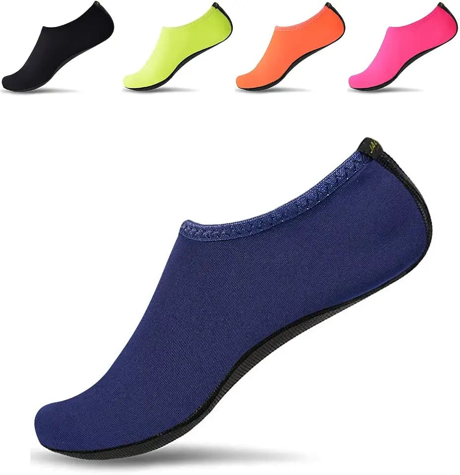 JACKSHIBO Water Shoes for Women Men Quick Dry Swim Shoes Beach Water Socks