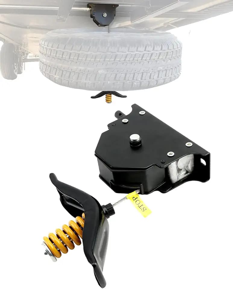 Spare Tire Hoist, Spare Tire Mount, Fit for RVs Trailers Trucks Motorhomes