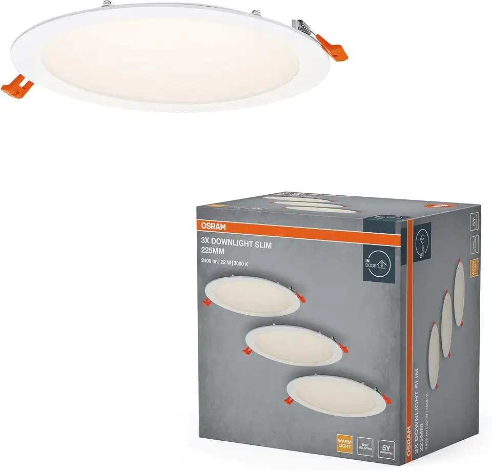 Osram Essential LED Einbaustrahler Slim 225mm 22W 830 Weiß
