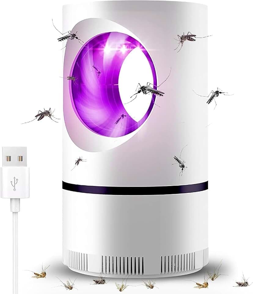 Mückenlampe, 4 Stück Insektenvernichter Elektrischer, Mückenschutz Steckdose UV-Licht Elektrisch Insekten Mückenfalle, Mückenvernichter Lampe Insektenvernichter Mückenfalle für Mücken, Motten, Fliegen