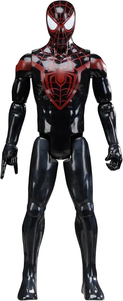 SPIDER-MAN Marvel Titan Series Miles Morales Action Figure, 12-Inch-Scale (30 cm) Super Hero Toys for Kids Ages 4+