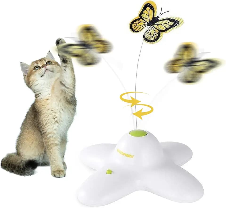 AFP Interaktives Katzenspielzeug „Schmetterling“, 1 Stück (1er Pack)