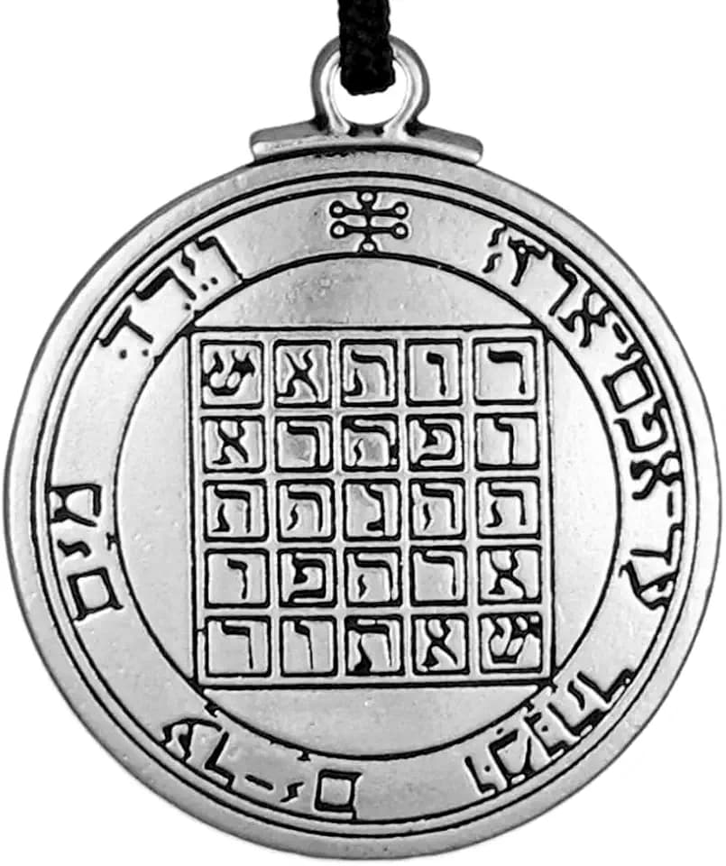 Pentacle of Saturn Talisman - Saturn Success Amulet Key of Solomon