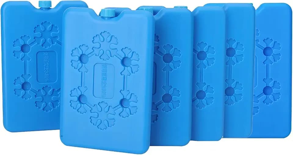 Kühlakkus, 6 Stück Kühlpads Für Kühltasche, Wiederverwendbare Kühlelemente Mit 72 Stunden Kühlung, Ultradünne Kühlakkus Für Kühltasche Und Büro, Blaue Kühlpads Aus DHPE