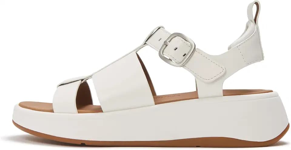 Fitflop Damen F-mode Leather Flatform Fisherman SandalsFischersandale