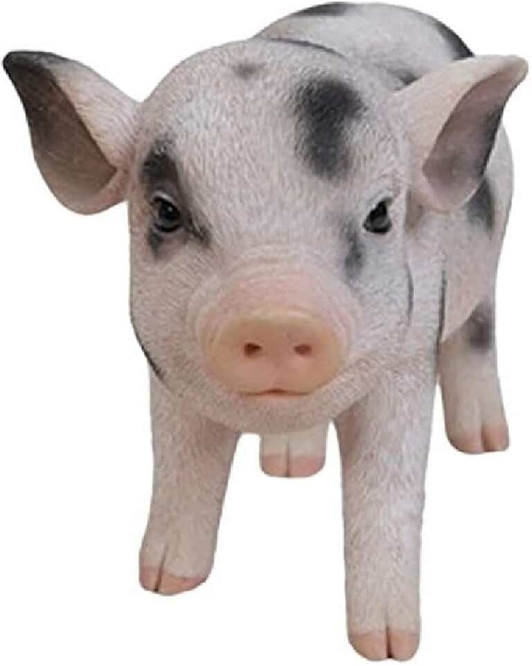 Hi-Line Gift Ltd Standing Baby Pig with Black Spots