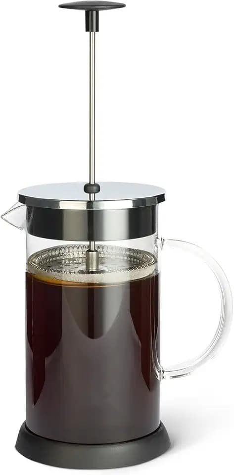 Amazon Basics French Press-Kaffeebereiter, 1 L, Borosilikatglas, Abnehmbare Spülmaschinenfeste Teile