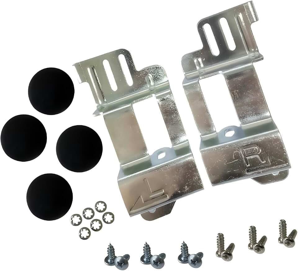 24”wide front loading washing machine and dryer combination stacking kit