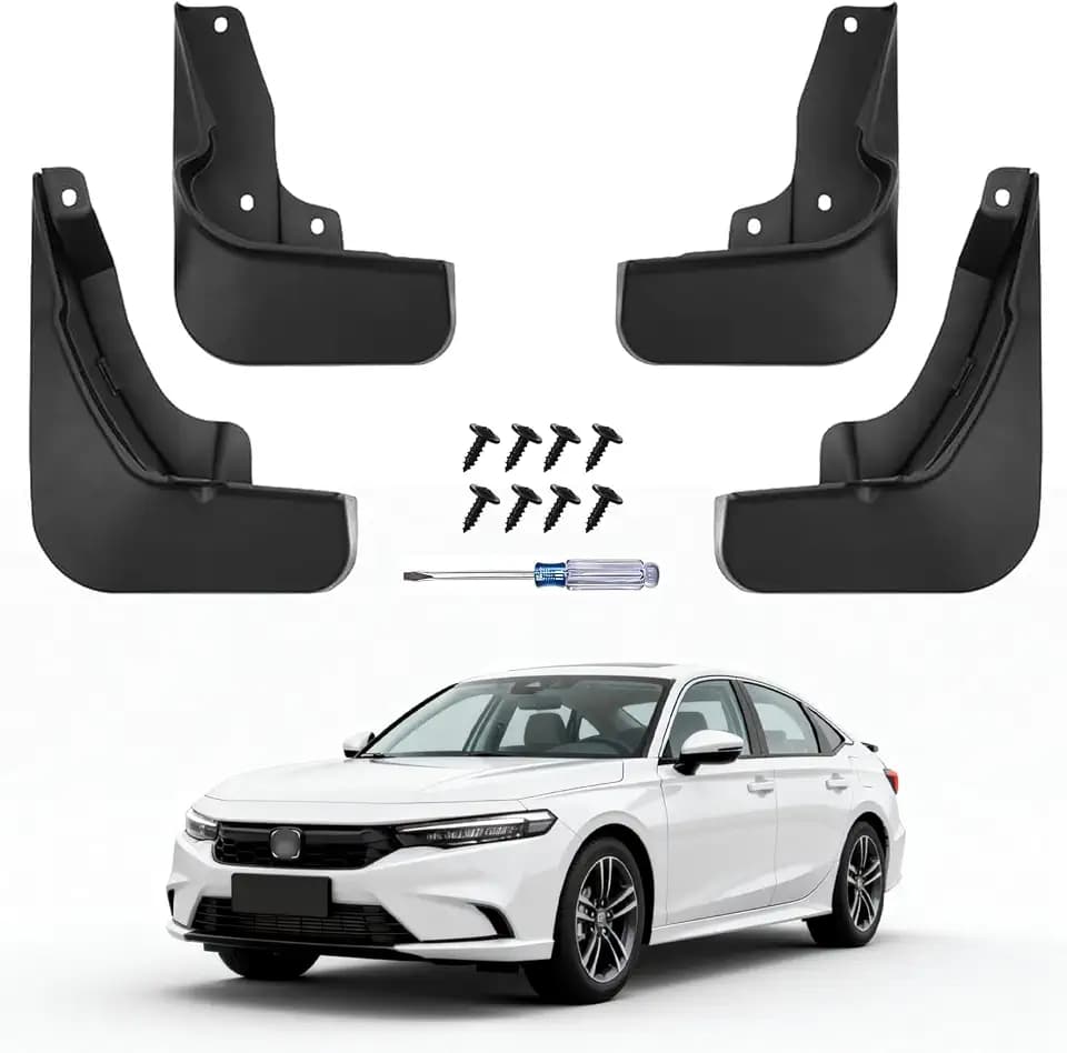 No Drill Mud Flaps for 2023-2026 Honda Accord 11th Gen Mud Guards OEM-Style