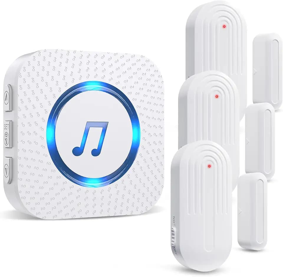 SanJie Door Chime Alarm When Open for Kids Safety, Home and Business