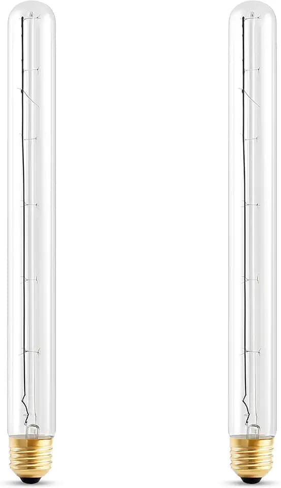 OHLECTRIC 40W T8 Clear Light Bulb (2-Pack) E26 Base 120V 2700K Warm White