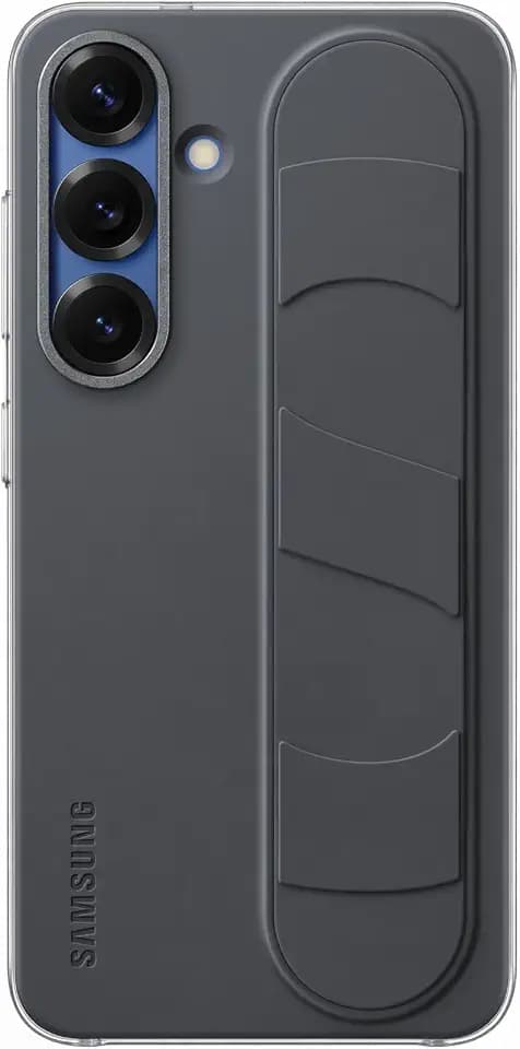 Samsung Standing Grip Smartphone Case EF-GS931 für Galaxy S25, Handy-Hülle, Fingerhalterung, Schlankes Design, Schwarz
