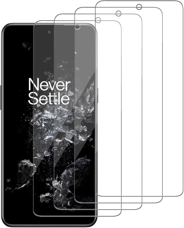 4 Pack Glass Screen Protector Compatible for OnePlus 10T 5G / CPH2415, CPH2413, CPH2417, CPH2419 [9H Hardness]-HD Screen Tempered Glass, Scratch Resistant,Easy Install [Case Friendly]