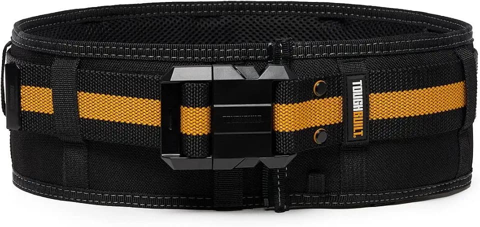 ToughBuilt – gepolsterter Gürtel mit strapazierfähiger Schließe/Rückenstütze – mittels Reißverschluss erweiterbare Polsterung, anpassbare Gürtellänge, angenehme Polsterung – (TB-CT-41P-DE)