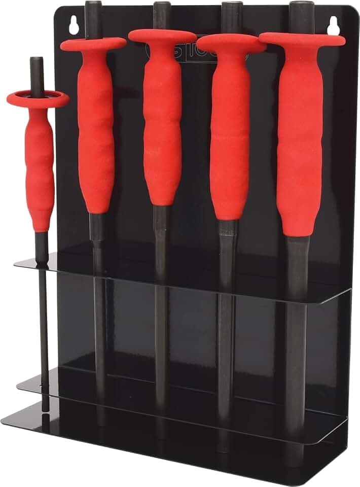 KS Tools 156.0020 Splintentreibersatz mit Handschutzgriff, 5-tlg. 6-14mm