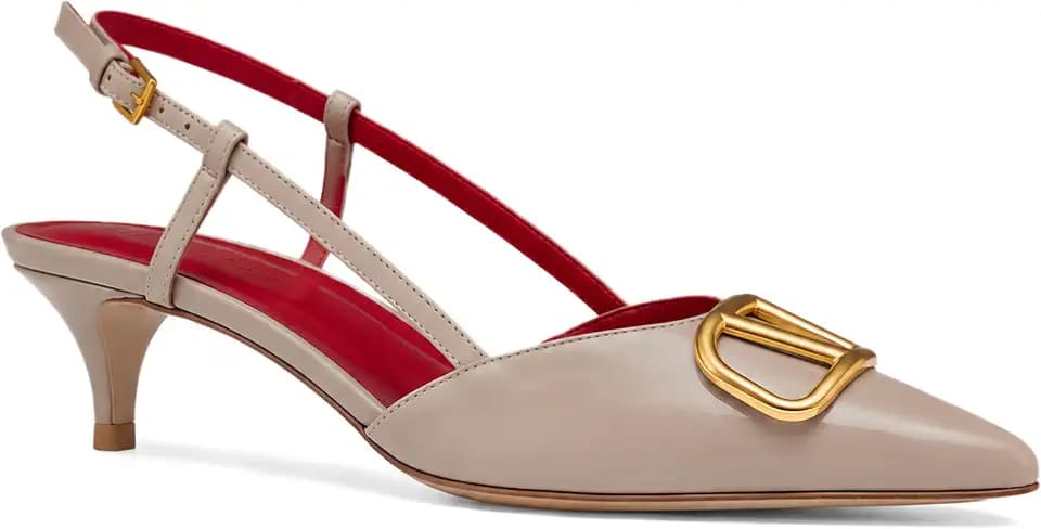Slingback Kitten Heels for Women Heeled Sandals