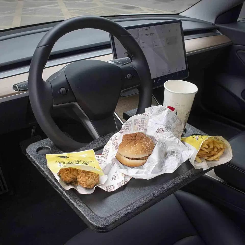 Auto Steering Wheel Desk for Tesla Model 3 Model Y S X (Not for Yoke)