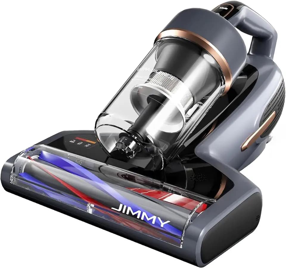 Jimmy BX7 Pro Max Milbensauger 700W, Matratzenreiniger Bettstaubsauger mit UV-C-Licht, 65 ℃ heißem Wind und Graphen-Heizung, Staubsensor, Negativ-Ionen-Funktion, LED-Bildschirm, für Matratzen Bett