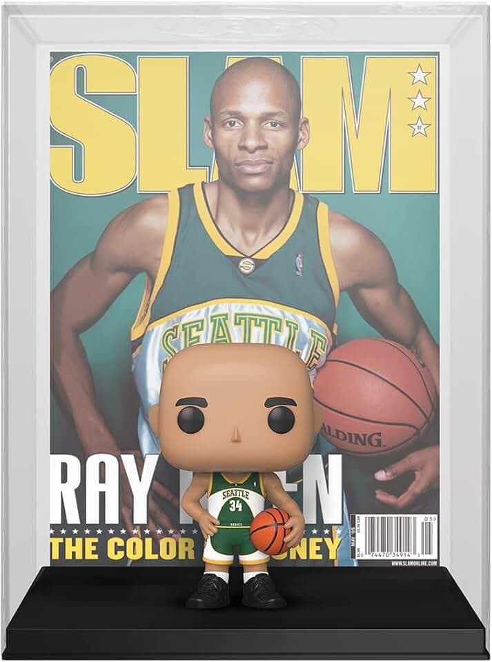 Funko Pop! NBA Cover: SLAM - Ray Allen - NBA + Slam Magazine - Vinyl-Sammelfigur - Geschenkidee - Offizielle Handelswaren - Spielzeug Für Kinder und Erwachsene - Sports Fans - Modellfigur Für Sammler
