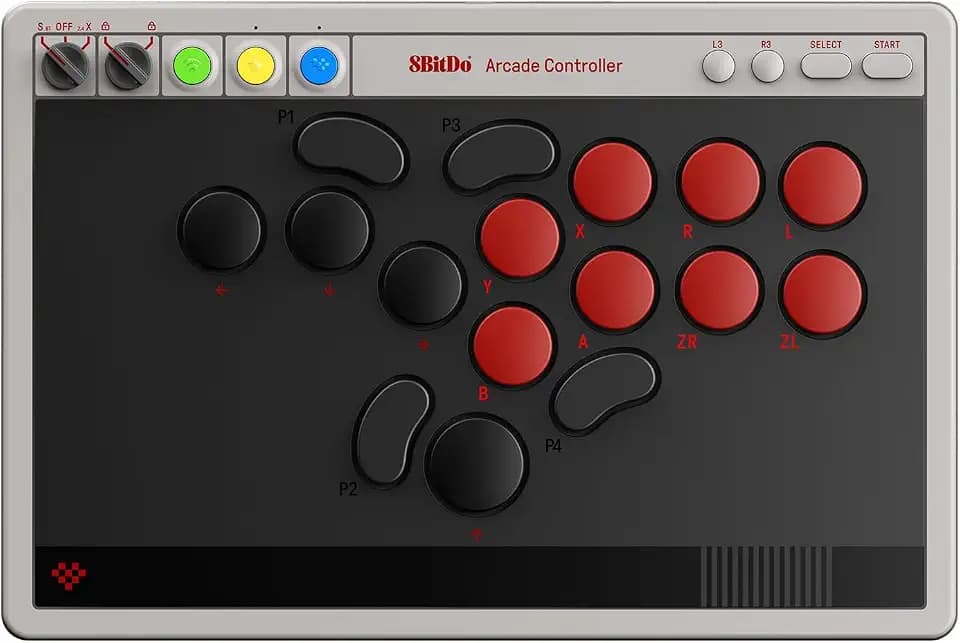 8BitDo All-Button Arcade Controller for Switch & Windows, N Edition