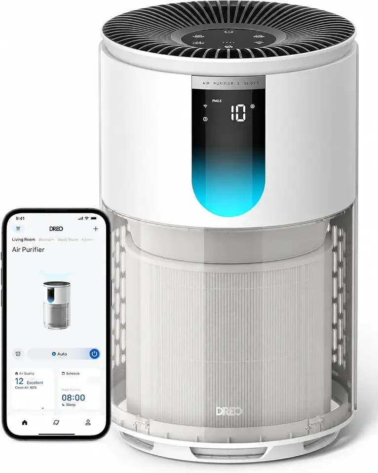 DREO Smart Luftreiniger 539S, CADR 269 m³/h, HEPA, für Räume bis 55 m²