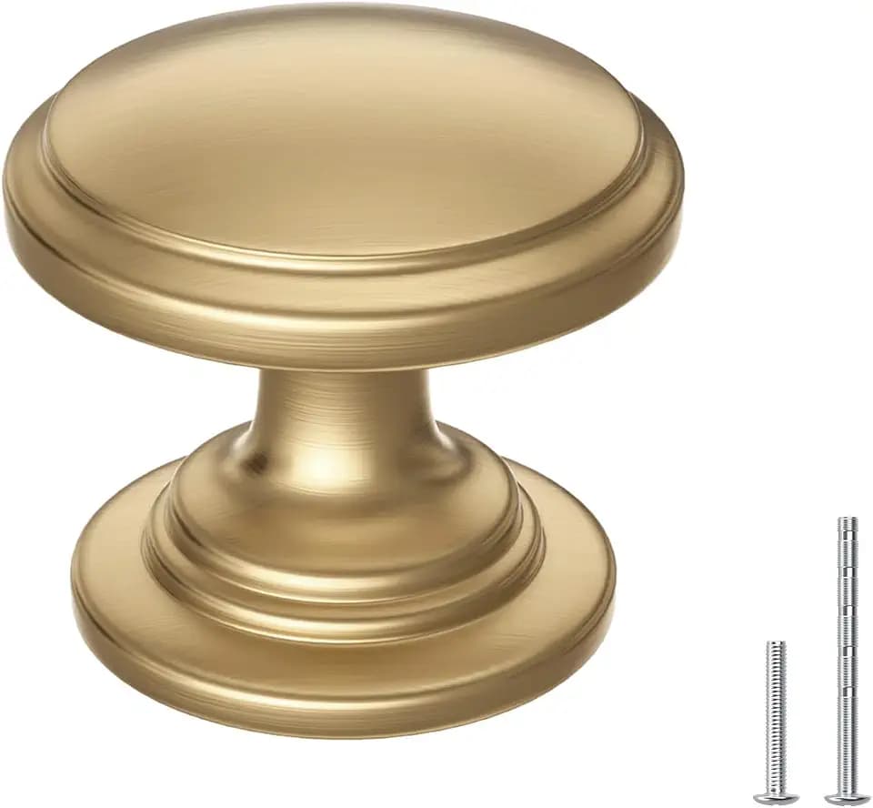 10Pack 1-3/16 in Champagne Bronze Cabinet Knobs