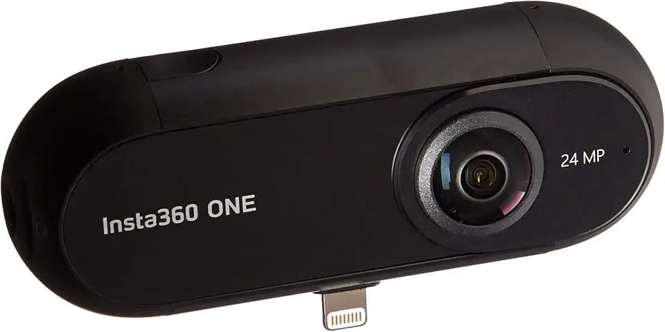 Insta360 ONE 360 Degree Panoramic Sports Action Video Camera FlowState Stabilization 4K 24 MP Photos Black