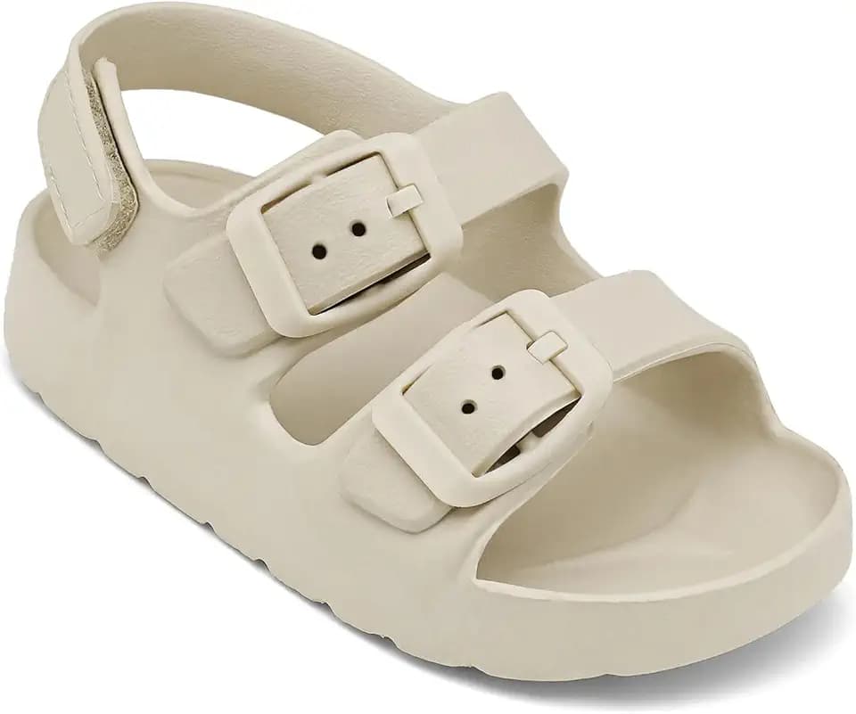 ChayChax Toddler Boys Girls Double Buckle Sandals Children's Adjustable Back Strap Water Sandal