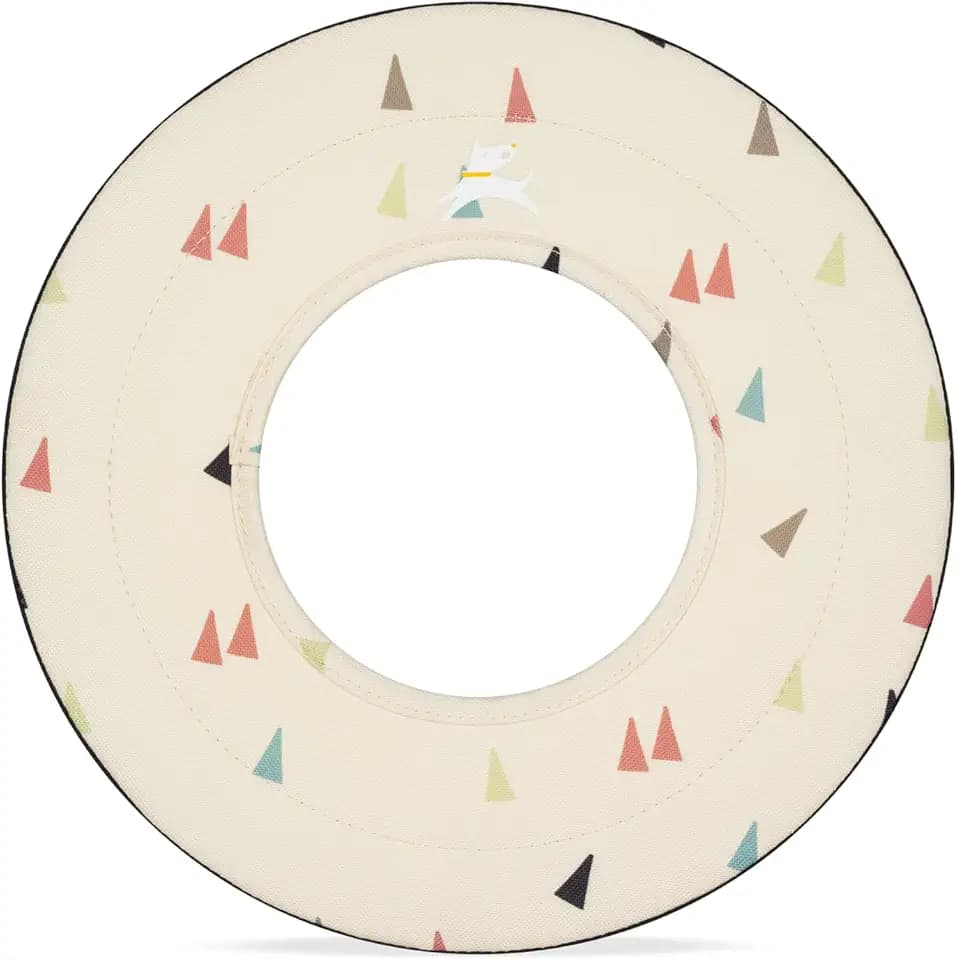 OllyDog Mini Super Flyer, Dog Flying Disc – Floating Fetch Toy, Soft on Teeth, Eco-Friendly Recycled Material, Lightweight, for Small & Medium Dogs (Terrazzo, 9")