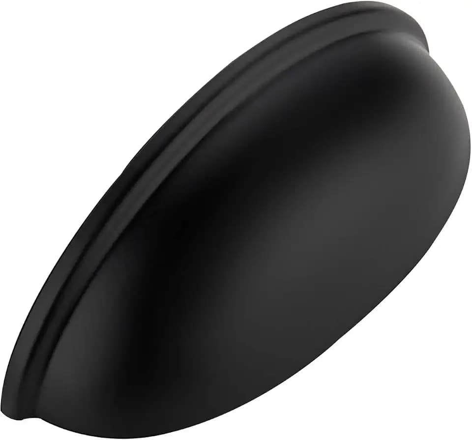 Ravinte Matte Black Drawer Pulls Cabinet Cup Pulls 3 Inch 10 Pack