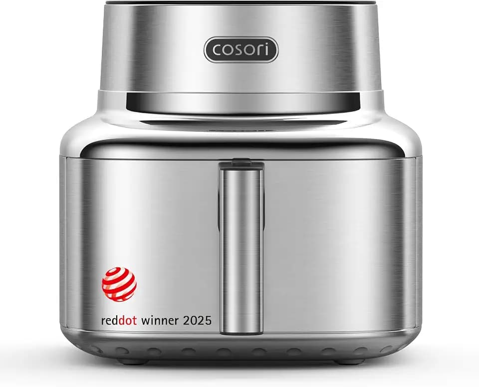 Cosori Airfryer, Iconic Single, 96% Metall, Mit nahezu plastikfreiem Design