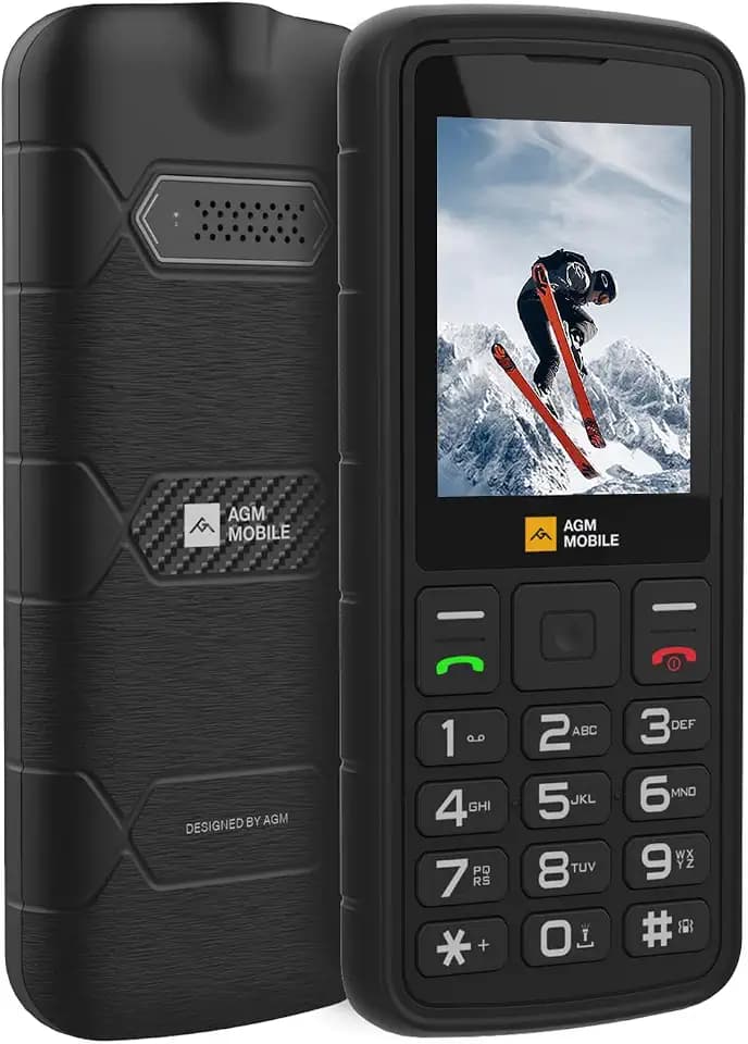 AGM M9 4G Outdoor Handy ohne Vertrag, Seniorenhandy mit großen Tasten